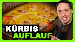 Kürbisauflauf mit Kartoffel und Käse Das perfekte Herbstgericht [upl. by Yenffad]