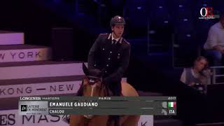 OE TV 🥇 Emanuele Gaudiano with Chalou  Longines Masters Paris 150m Saturday 2017 [upl. by Toms]