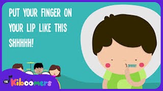 Put Your Finger on Your Lips Lyric Video  The Kiboomers Preschool Songs amp Nursery Rhymes [upl. by Kopple]