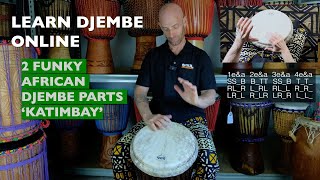 Funky West African Djembe Parts from the Rhythm Katimbay  Learn Djembe Online [upl. by Ginnie]