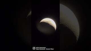 Astronomy Crescent MOON Through my Telescope 😍 [upl. by Nniuq]