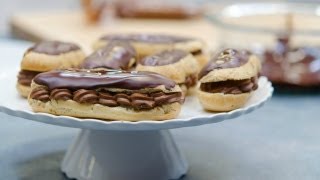 Chocolate Eclairs Recipe with Chocolate Pastry Cream French Eclairs [upl. by Ahsikyt358]