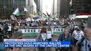 More protests planned in Chicago in 1st day of DNC [upl. by Nevear]