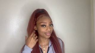 Transform Your Look Reddish Color Wig Install ft Premium Lace Wig [upl. by Ainad305]