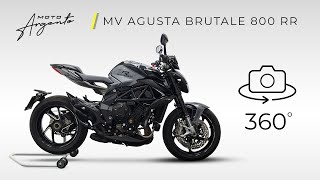 MV Agusta Brutale 800 RR  Vista a 360 gradi  Moto Argento [upl. by Ranite]