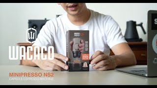 รีวิว Wacaco Minipresso NS2 –เครื่องทำกาแฟแคปซูลไซส์แค่ฝ่ามือ ทำง่าย พกไปเที่ยวได้ทุกที่ [upl. by Haropizt]