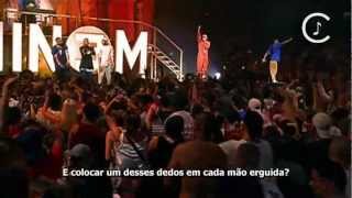 Eminem  The Real Slim Shady Legendado LIVE [upl. by Wallack]