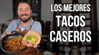 Cómo hacer los MEJORES TACOS CASEROS  ¡Con tus Propias Tortillas  Receta Fácil [upl. by Anyrak991]