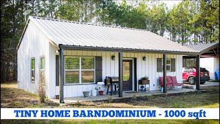 Tiny Home Barndominium Tour  1000 sqft [upl. by Clance467]