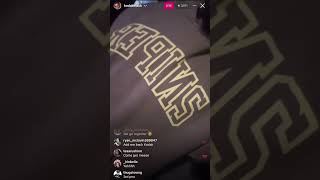 KODAK BLACK INSTAGRAM LIVE ZOOTED UP 071124 [upl. by Kcirdez]