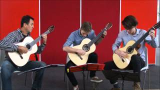 Tasmanian Guitar Trio plays Canario by Johannes Hieronymus Kapsberger [upl. by Anavahs]