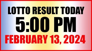 Lotto Result Today 5pm February 13 2024 Swertres Ez2 Pcso [upl. by Kelam]