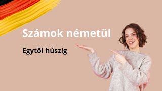 Számok németül húszig [upl. by Lleraj]