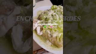 enchiladas verdes 💚 enchildasverdes enchiladas comidamexicana dinner sahm food [upl. by Kemp12]