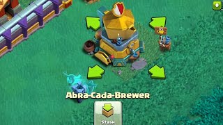 Abra Cada Brewer Cauldron ✅ Clash Of Clans New Decoration Sound And Animation Effects [upl. by Ailaro]