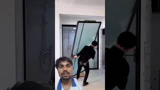 Darvaja banakar set karne ka process 😱 doors slidingdoor shorts funny [upl. by Rtoip]