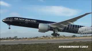 Air New Zealand ALL BLACKS Boeing 777319ER at LAX [upl. by Eissen]