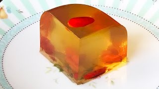 4K 菊花杞子糕  傳統廣東點心 新法簡易製作 How to make Chrysanthemum Gojiberries Jelly [upl. by Legir]