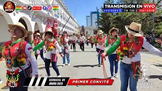 PRIMER CONVITE  CARNAVAL DE ORURO BOLIVIA 2025 [upl. by Kcirad]