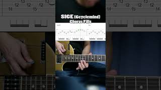 Sige 6cyclemind chorus fills cover with tabs sige 6cyclemind guitarcover guitartabs shorts [upl. by Giana216]