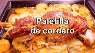 receta de Paletilla de cordero al horno  Recetas de cocina faciles rapidas y economicas de hacer [upl. by Razal]