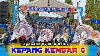 Jaranan ROGO SAMBOYO PUTRO tari Kepang Kembar 6  Lapangan Brimob Kota Kediri [upl. by Wagner]