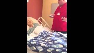 Hospice Worker Sings To Patient [upl. by Nahtanoj]