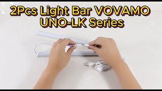 Linkable LED Under Cabinet Lighting 2Pcs Light Bar VOVAMO UNOLK Series [upl. by Ennaul]