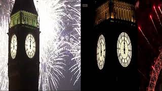 London NYE Fireworks 2011 VS 2024 Full Version [upl. by Ditter]