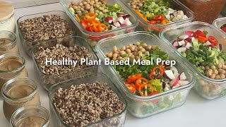 Healthy Organic Meal Prep Salads Lentil Bolognese Chocolate Protein Pudding [upl. by Nonnahsal]