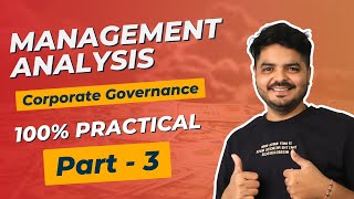 Management Analysis  Part 3 Equity Research  Corporate Governance [upl. by Aidyl957]