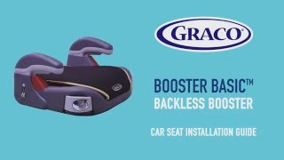 GRACO Backless Booster car seat installation guide [upl. by Waiter]