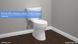 Installation – KOHLER ReadyLatch Toilet Seats [upl. by Notseh]