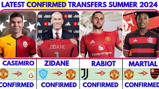 ZIDANE TO MAN UNITED🔥 LATEST CONFIRMED TRANSFER NEWS SUMMER 2024 MARTIAL TO FLAMENGO [upl. by Carper587]