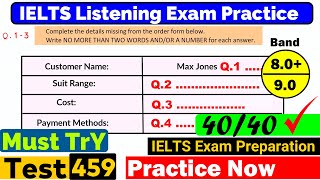 IELTS Listening Practice Test 2024 with Answers Real Exam  459 [upl. by Naut]