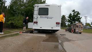 RV Dump Station Upper Peninsula State Fair Grounds Escanaba Michigan 6 September 2024 NGH13048 [upl. by Kaine]