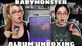 BABYMONSTER 1ST FULL ALBUM “DRIP” UNBOXING ZIP LOCK VER  Lex and Kris [upl. by Odareg]