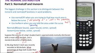 NormalCDF and InvNorm [upl. by Shaughn]