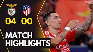 Benfica DESTROYS Atletico Madrid 40 in UEFA Champions League [upl. by Aretina]