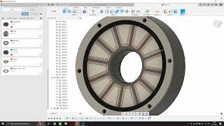 Fusion 360 Axial flux motor yokeless  Part 3 [upl. by Alah428]