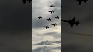 insane formation flyby at airshow [upl. by Roshelle]