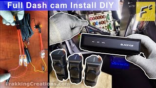 How to Hardwire BlackVue dash cam with Fuse taps for parking mode  DR770X Box DR970X Box install [upl. by Niar]