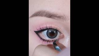 Eyeliner tutorial for beginners eyeliner makeuptutorial makeup eyemakeup koreanmakeup [upl. by Beitnes967]