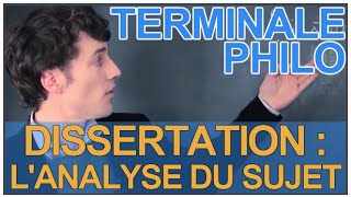 Dissertation  lanalyse du sujet  Philosophie  Terminale  Les Bons Profs [upl. by Obel]