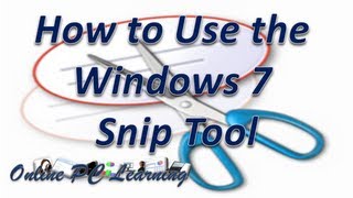 Windows 7 Snip Tool  Windows [upl. by Aslin918]