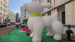 EPSON Digital Inflatable Airwoks Dog for AdvertisingInflatables Decoration [upl. by Naicad]