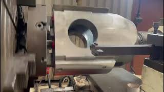 Machining of PIC WC02 Babbitt or White Metal coated Cross Head [upl. by Ayotel]