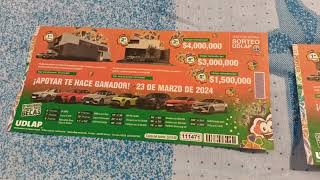 mis Tres boletos del sorteo udlap año 2024 hoy jueves 1 de febrero 2024 [upl. by Aniuqaoj]