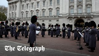 Changing of the guard plays Gangnam Style outside Buckingham Palace [upl. by Kaufman422]