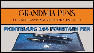 MONTBLANC MEISTERSTUCK 144 FOUNTAIN PEN [upl. by Kyla365]